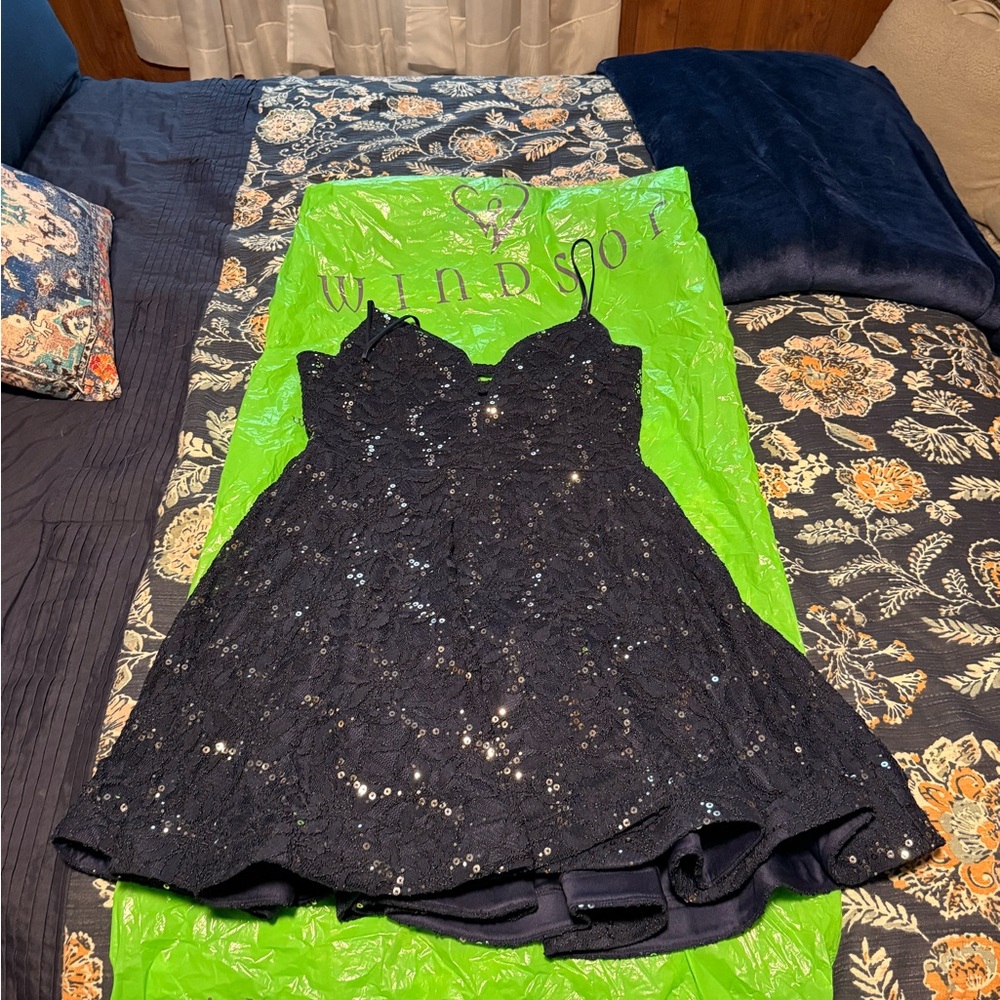 Windsor Midnight Sequin Mini Dress
